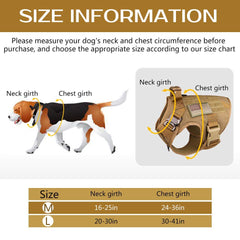 Stpiatue tactical dog harness velcro system with patch panels for customization.