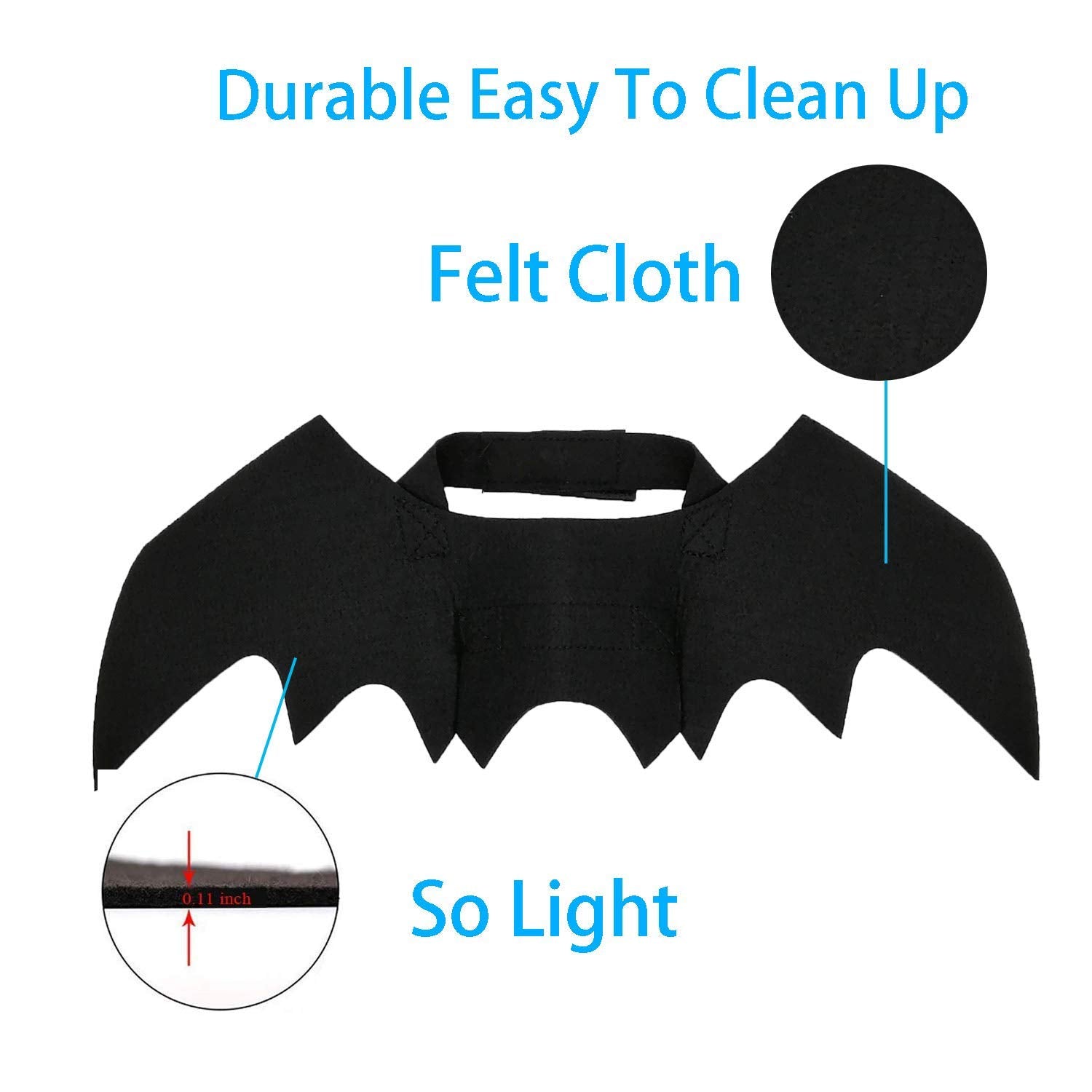 Strangefly bat wings pet costume Halloween-ready look inspires festive pet selfies