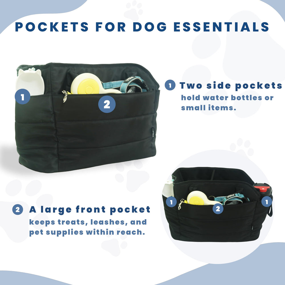 STRAODTIC small dog purse carrier travel-ready for city cafes and walks.