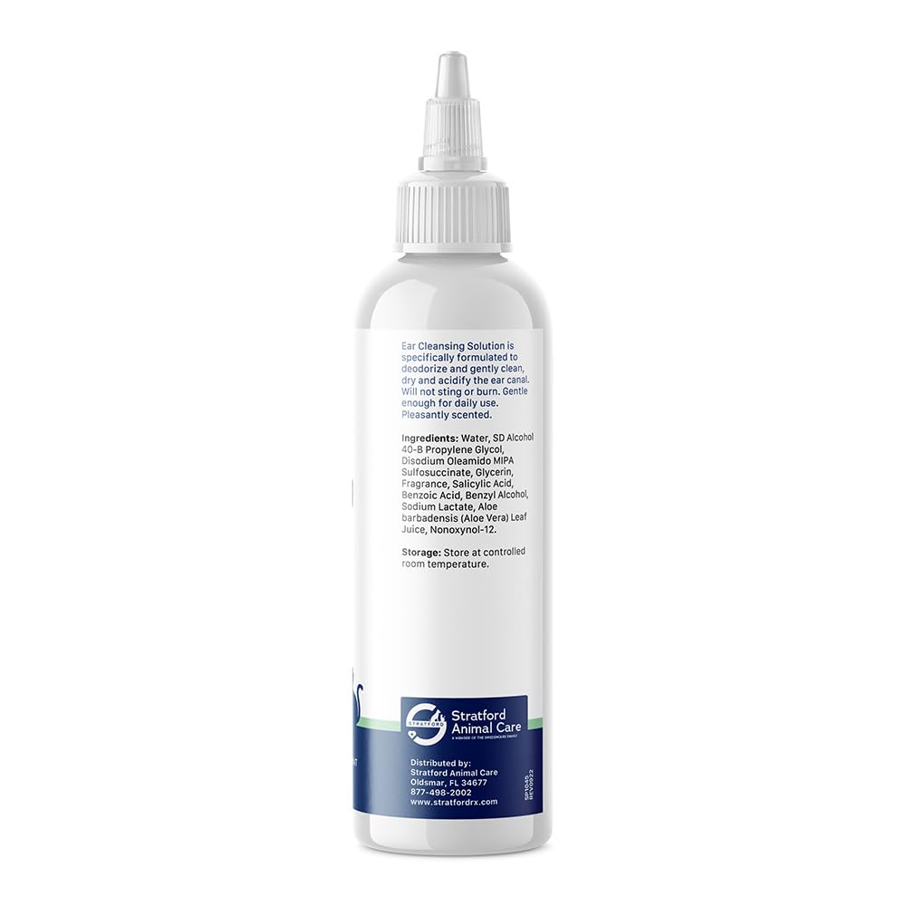 Stratford Ear Cleaner ear-care application showing soothing aloe vera benefits