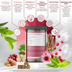 Strawfield Pets Cranberry Bladder & UTI Chews dog eating shows daily enjoyment.