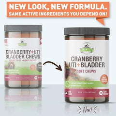 Strawfield Pets Cranberry Bladder & UTI Chews softchews closeup for easy serving.