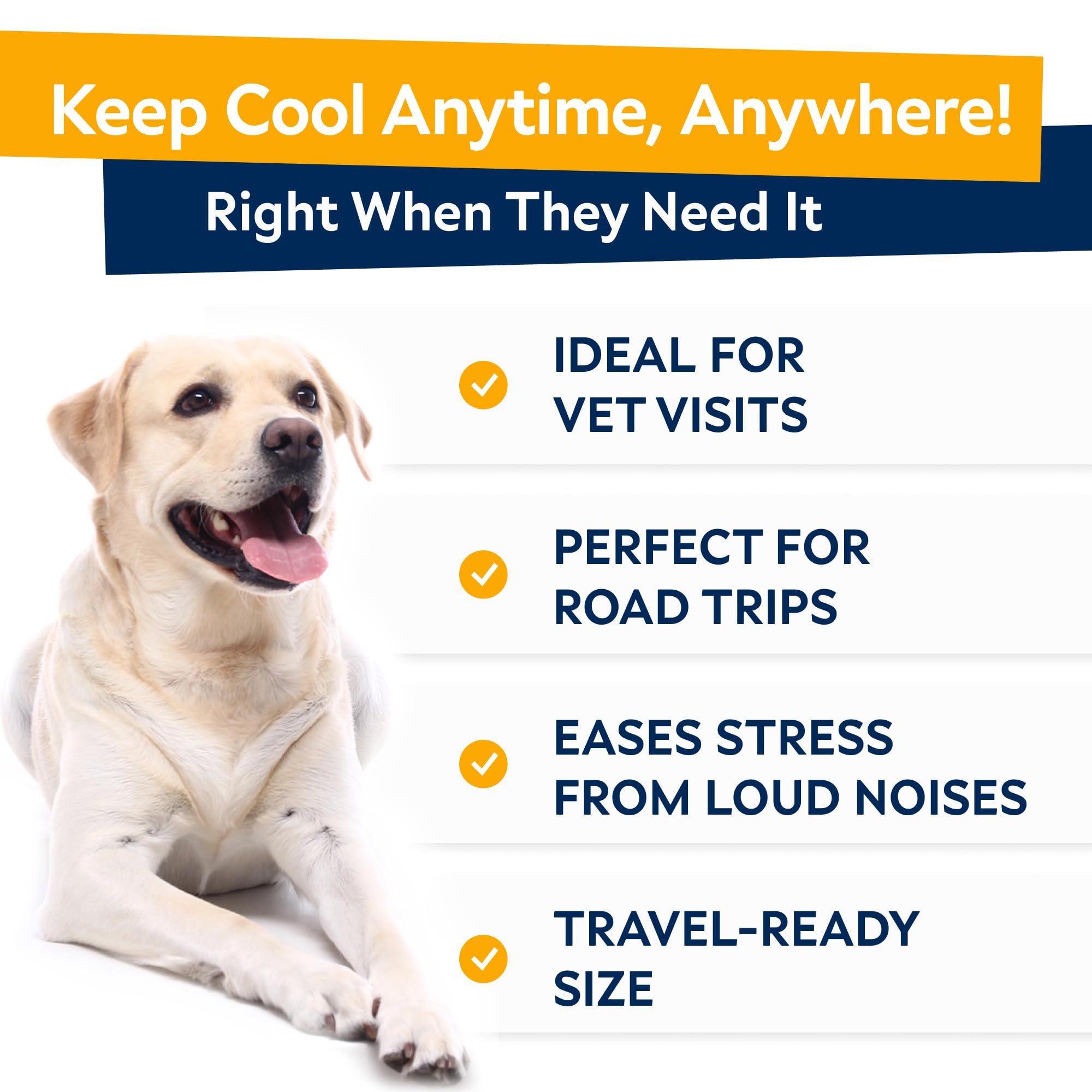 STRELLALAB calming chews closeup—soft treats help support daily canine calm.