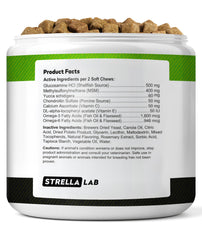 STRELLALAB dog chews Hickory Bacon flavor for easy daily consumption