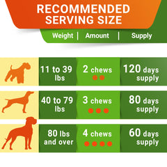 STRELLALAB dog hip joint chews close-up shows soft texture for senior care.