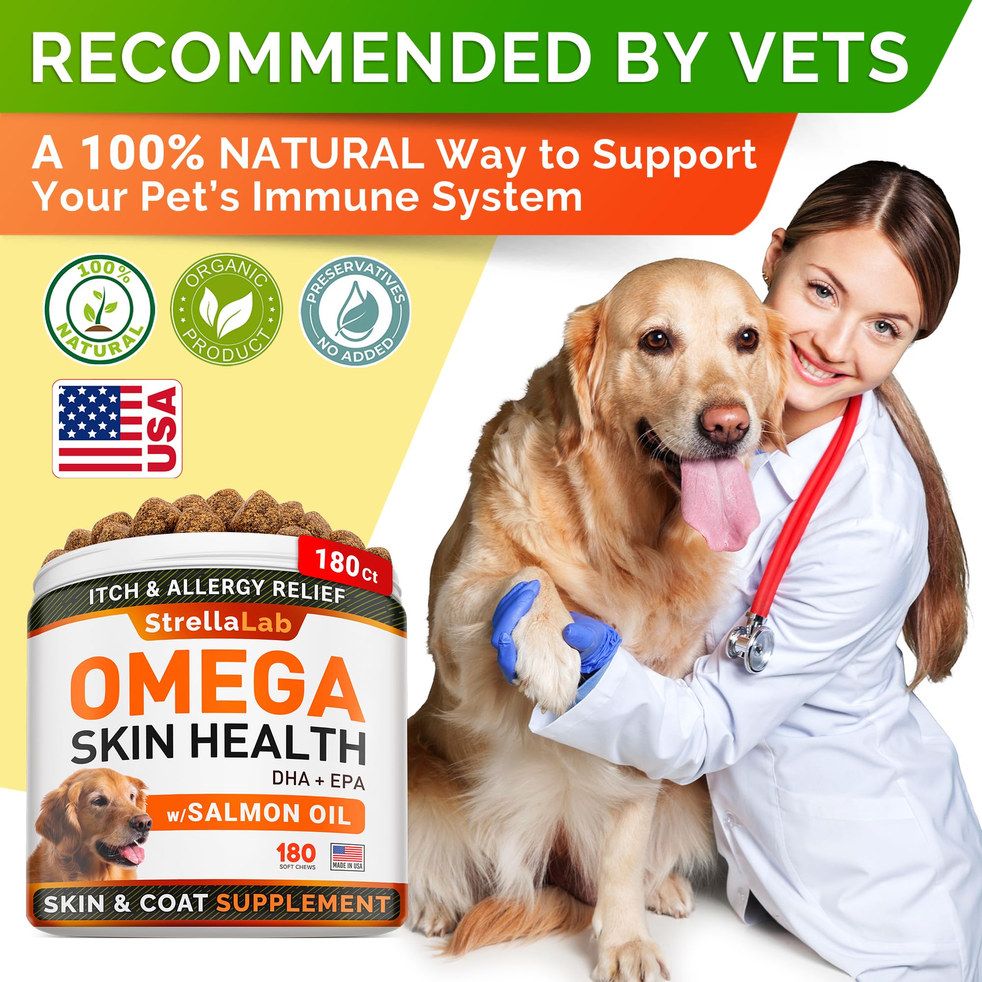 STRELLALAB dog joint-support chews aiding mobility