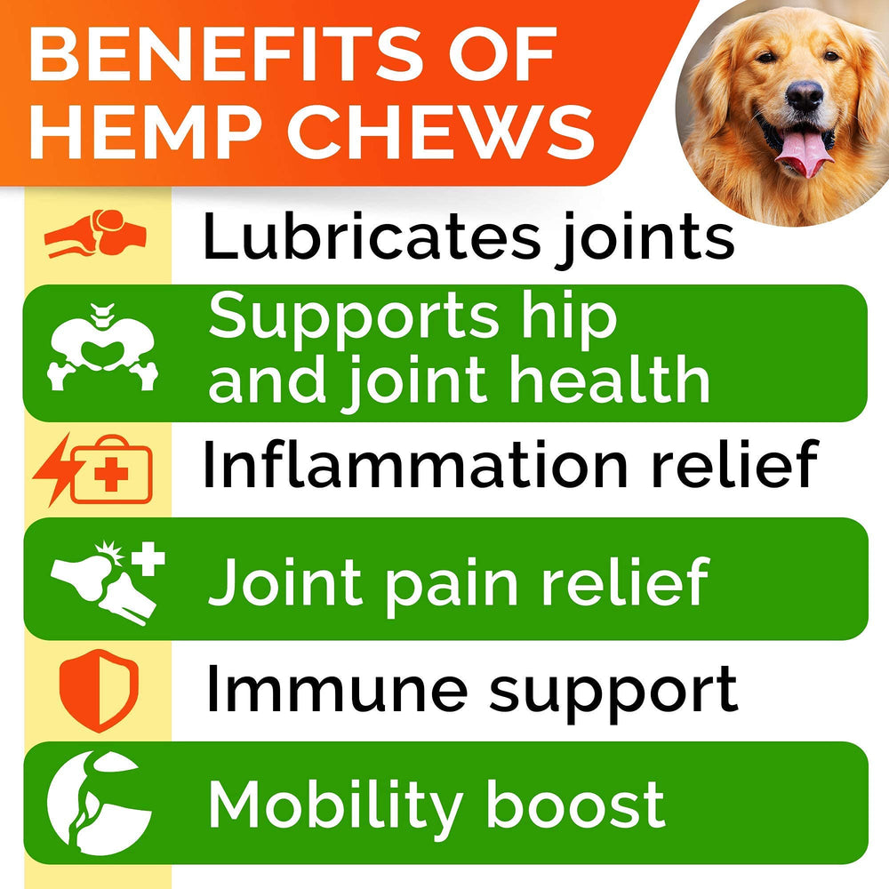 STRELLALAB hemp chews close-up bacon flavor aids tasty daily feeding.