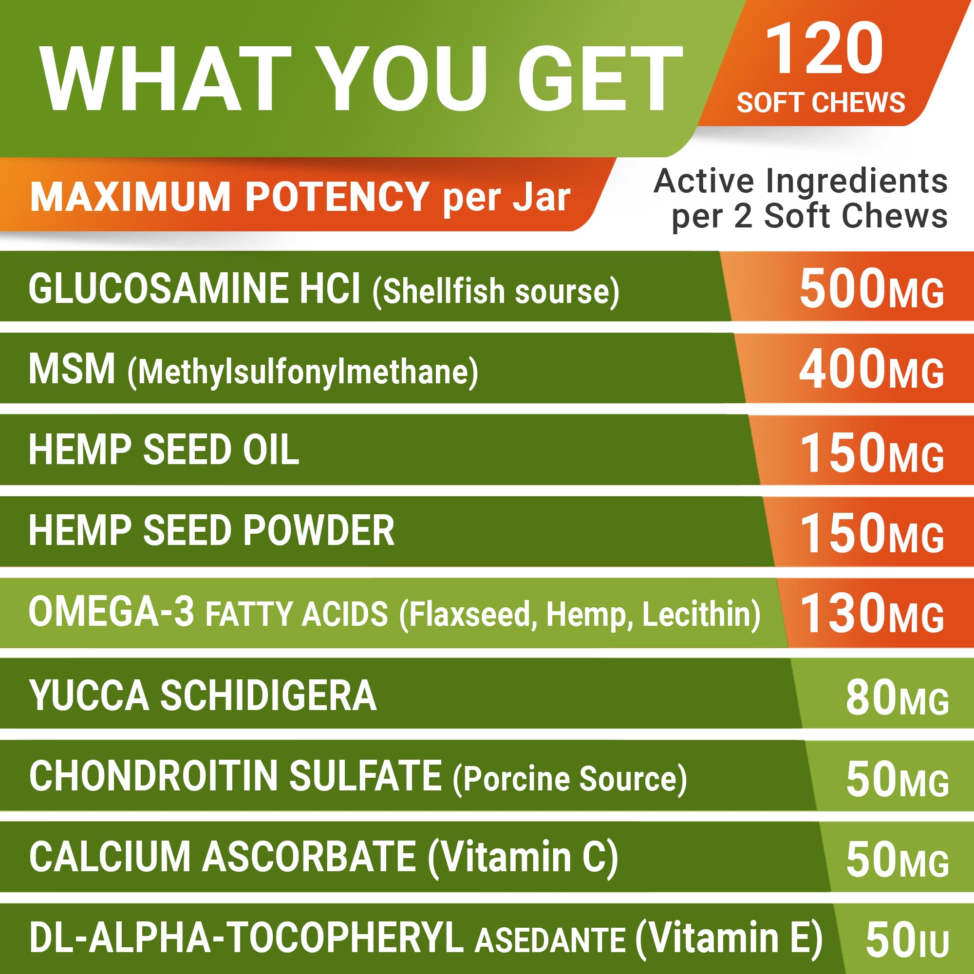 STRELLALAB hempseed oil dog chews showcase premium seeds for joint care and vitality