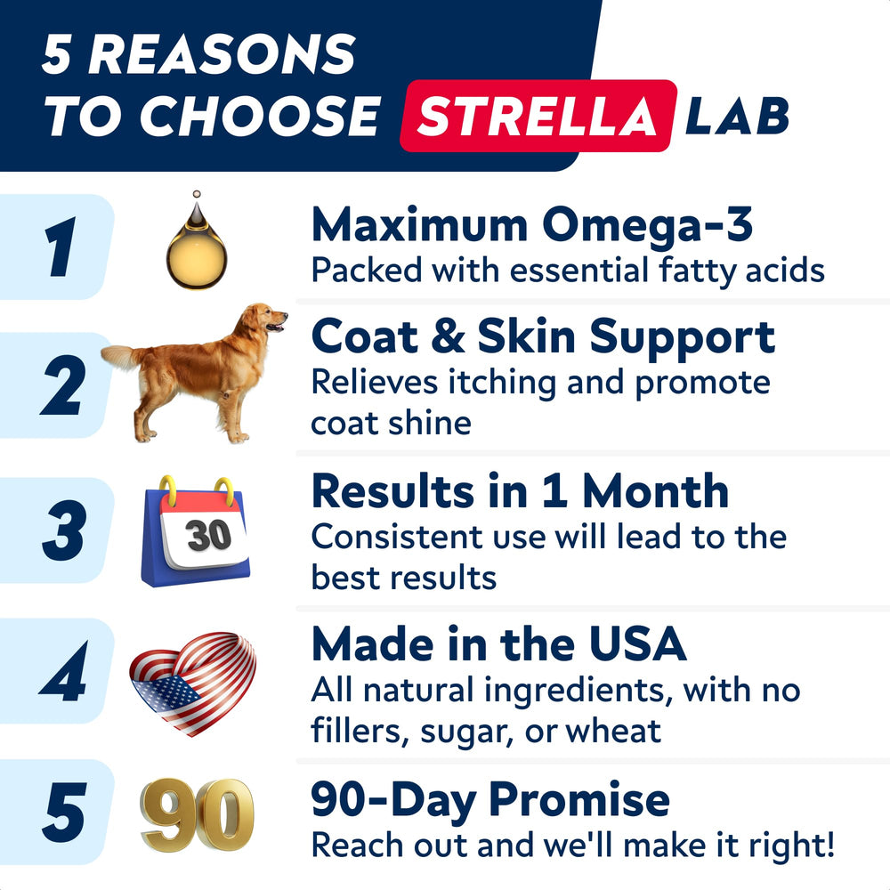 STRELLALAB immune health dogs visual suggests overall wellness