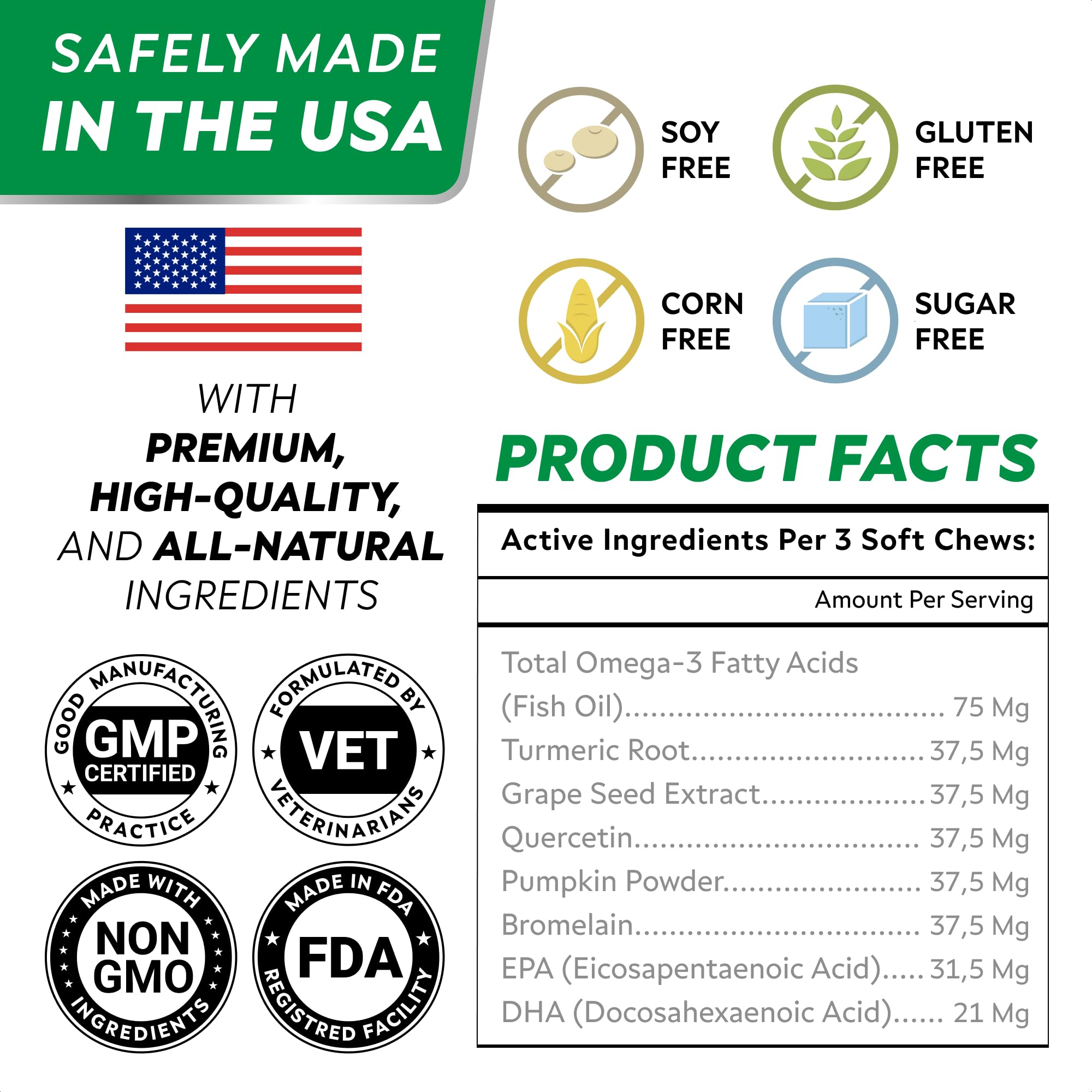 made-in-usa label reinforces local production and quality control.