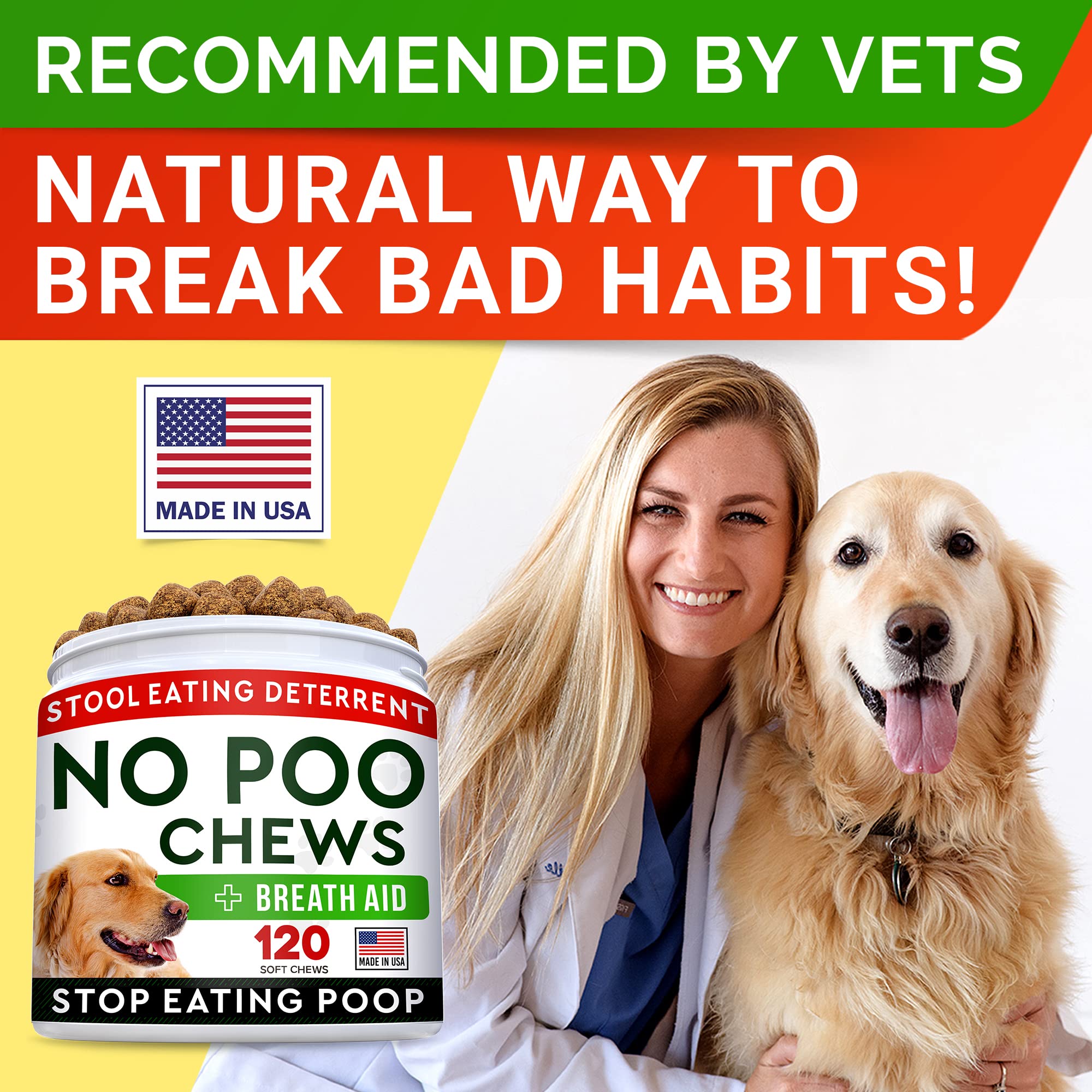 STRELLALAB No Poo Treats USA-made badge image underlines manufacturing standards.