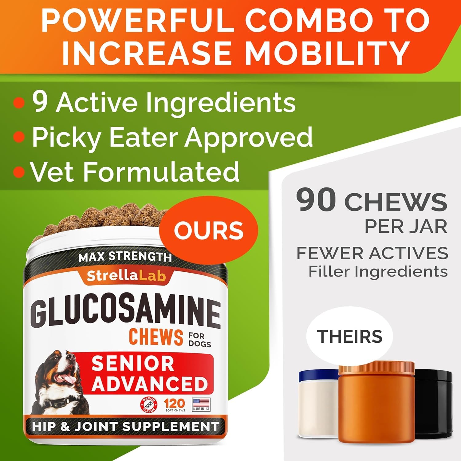 STRELLALAB soft-chew closeup: easy for seniors