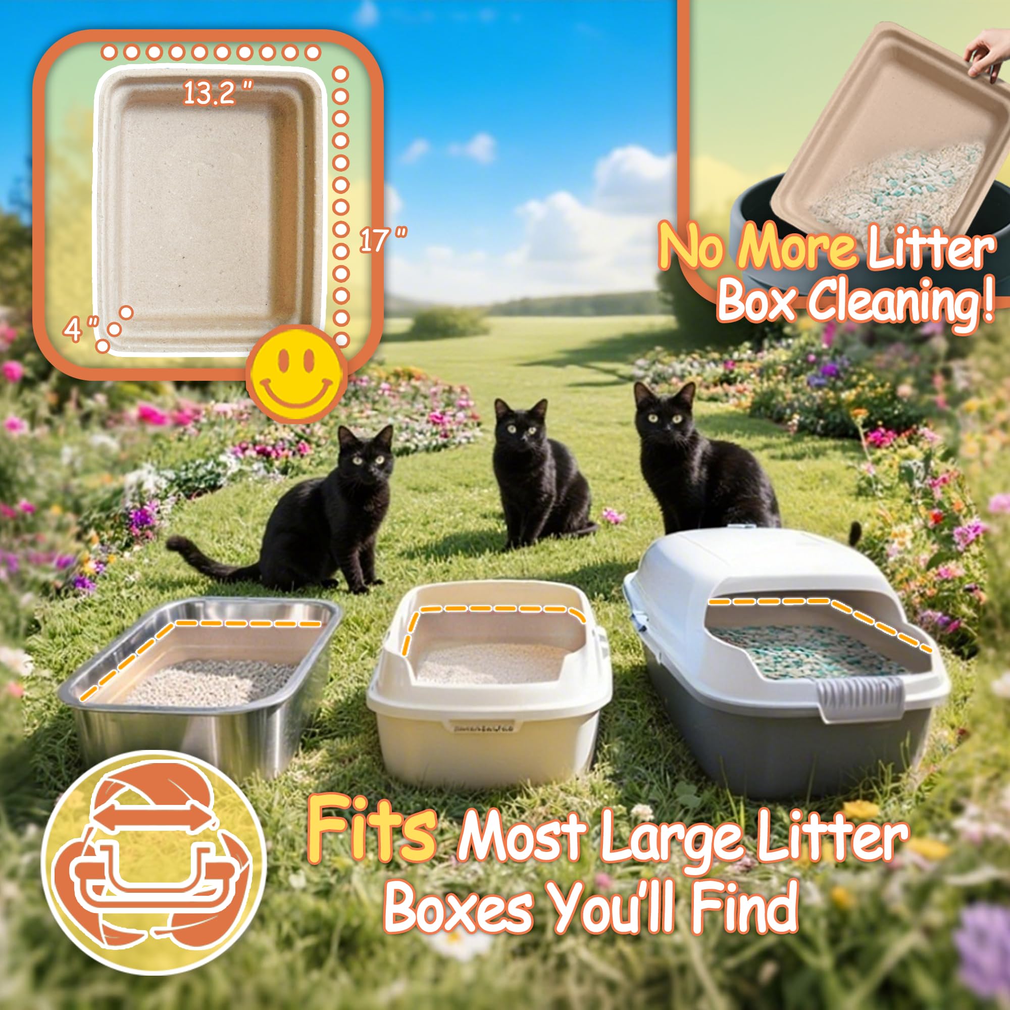 Strenthychosing travel-ready litter box fits car trunks for trips.