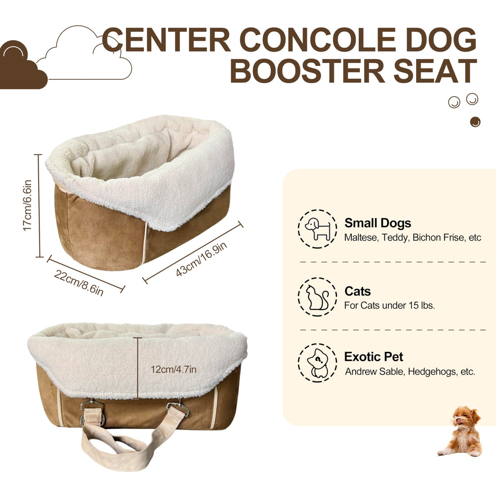 Strusery dog car seat removable washable cover for easy cleaning
