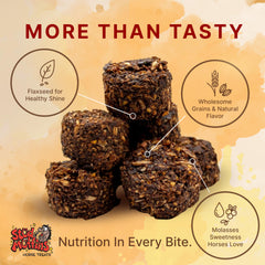 Stud Muffins flax-seed ingredients visible for wholesome feeding