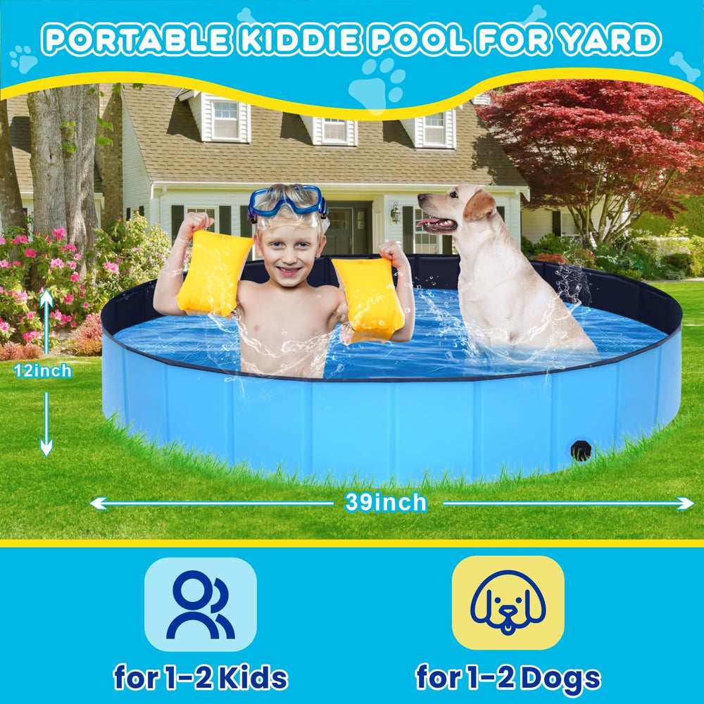 STUDESK foldable dog pool setup ready in seconds without inflation
