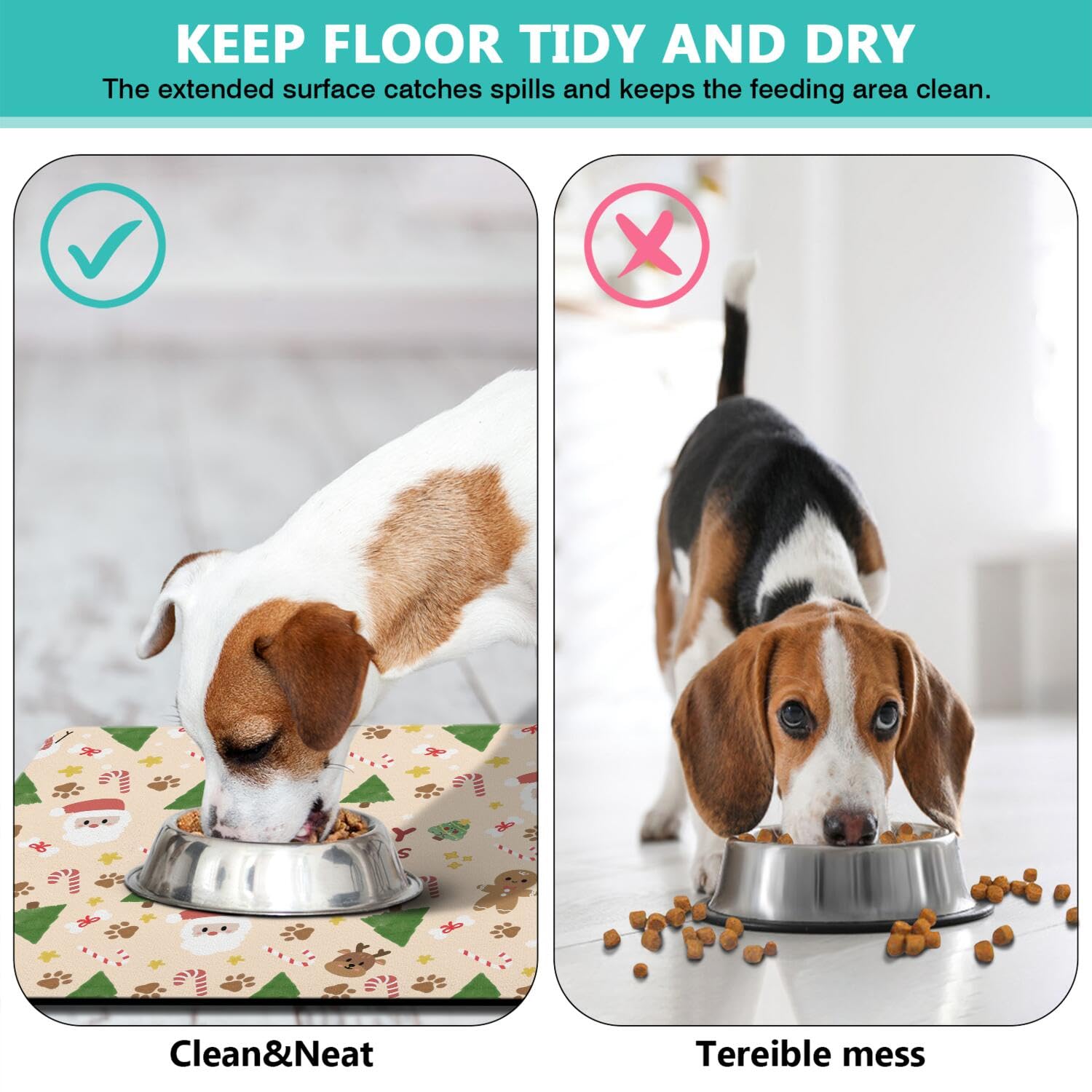 Stunnoosy waterproof back panel protects floors from spills during meals.