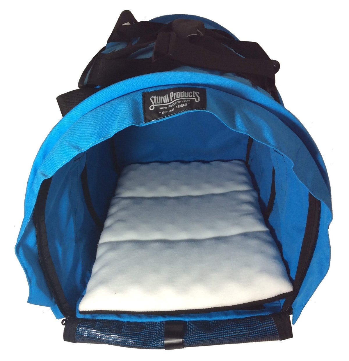 STURDI BAG XL underseat-fit shows compact travel-ready design for pets