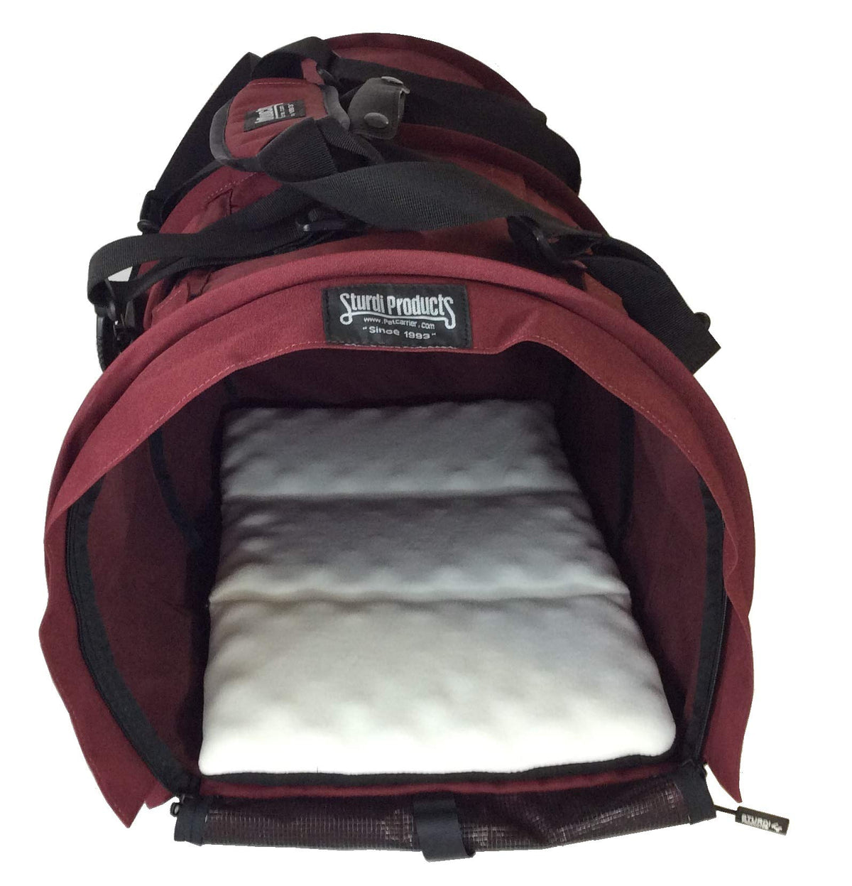 STURDI BAG XL travel flex-height enables underseat airline compatibility.