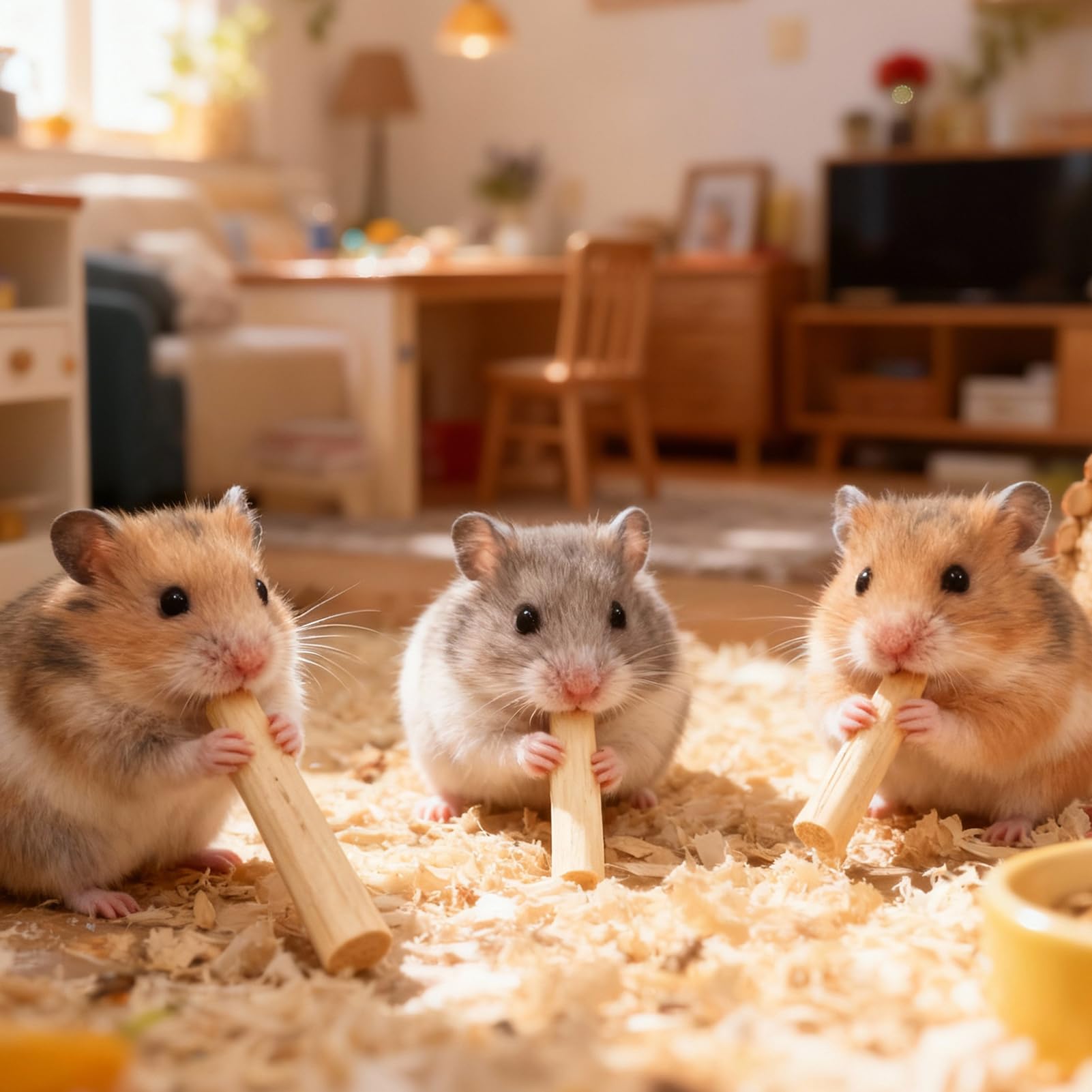 StyEdEk masticar bambú para chinchillas.