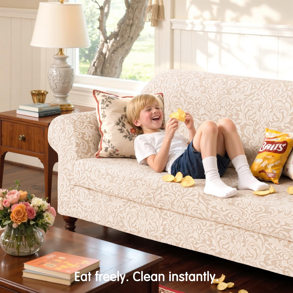 SUBRTEX seat-cushion-included photo highlights complete sofa coverage and added comfort.