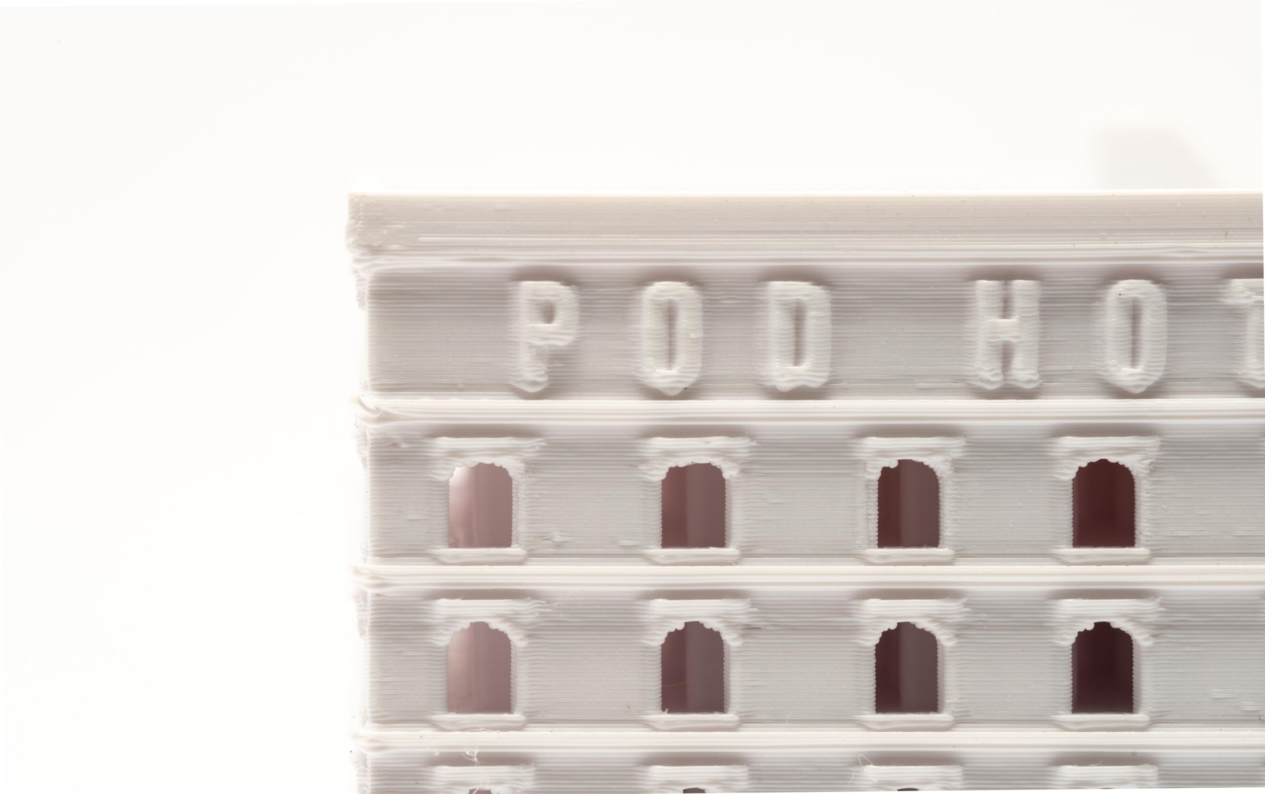 SubstrateSource Pod Hotel monitoring-friendly white finish aids observation of activity.