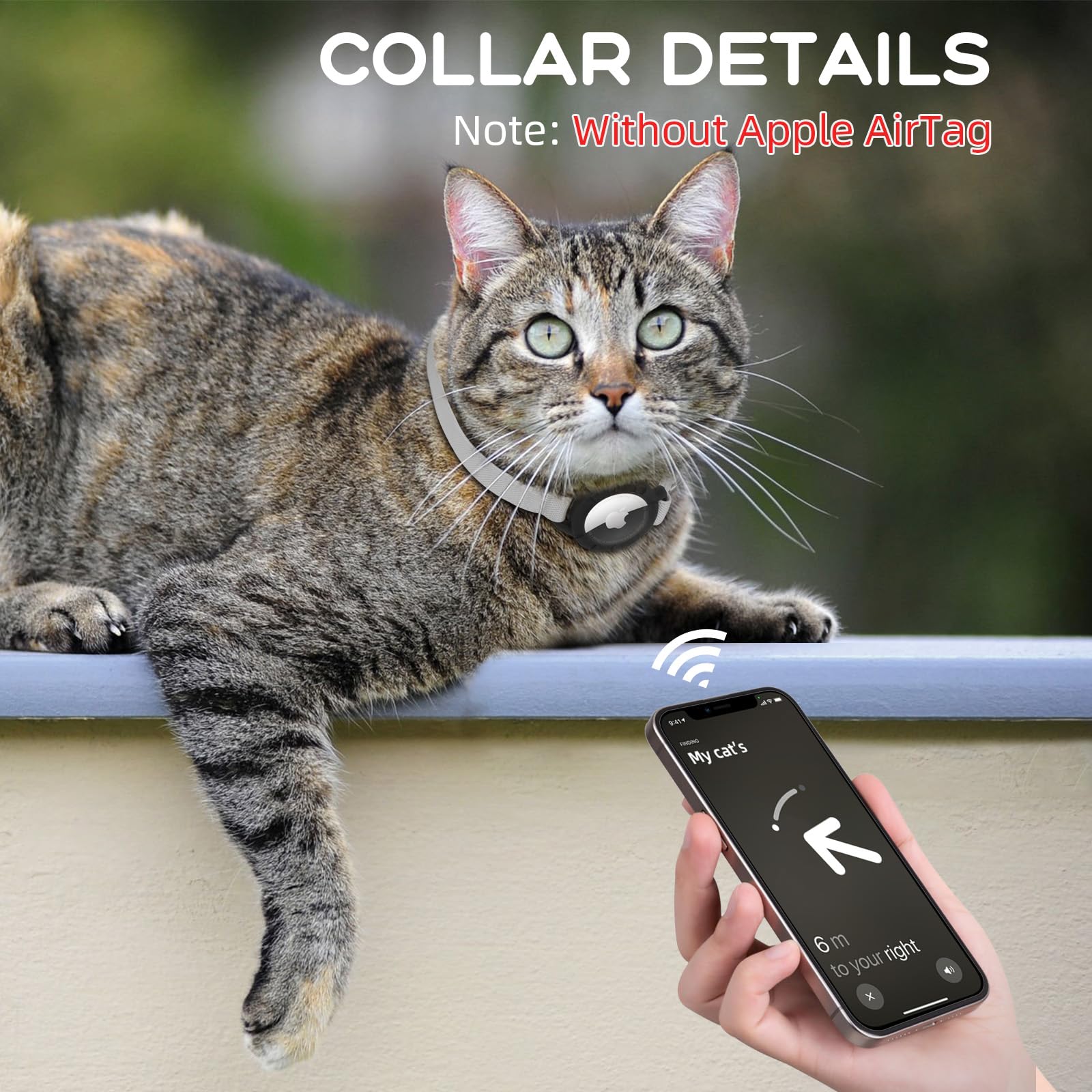 Sucegi AirTag Cat Collar breakaway design for safer play