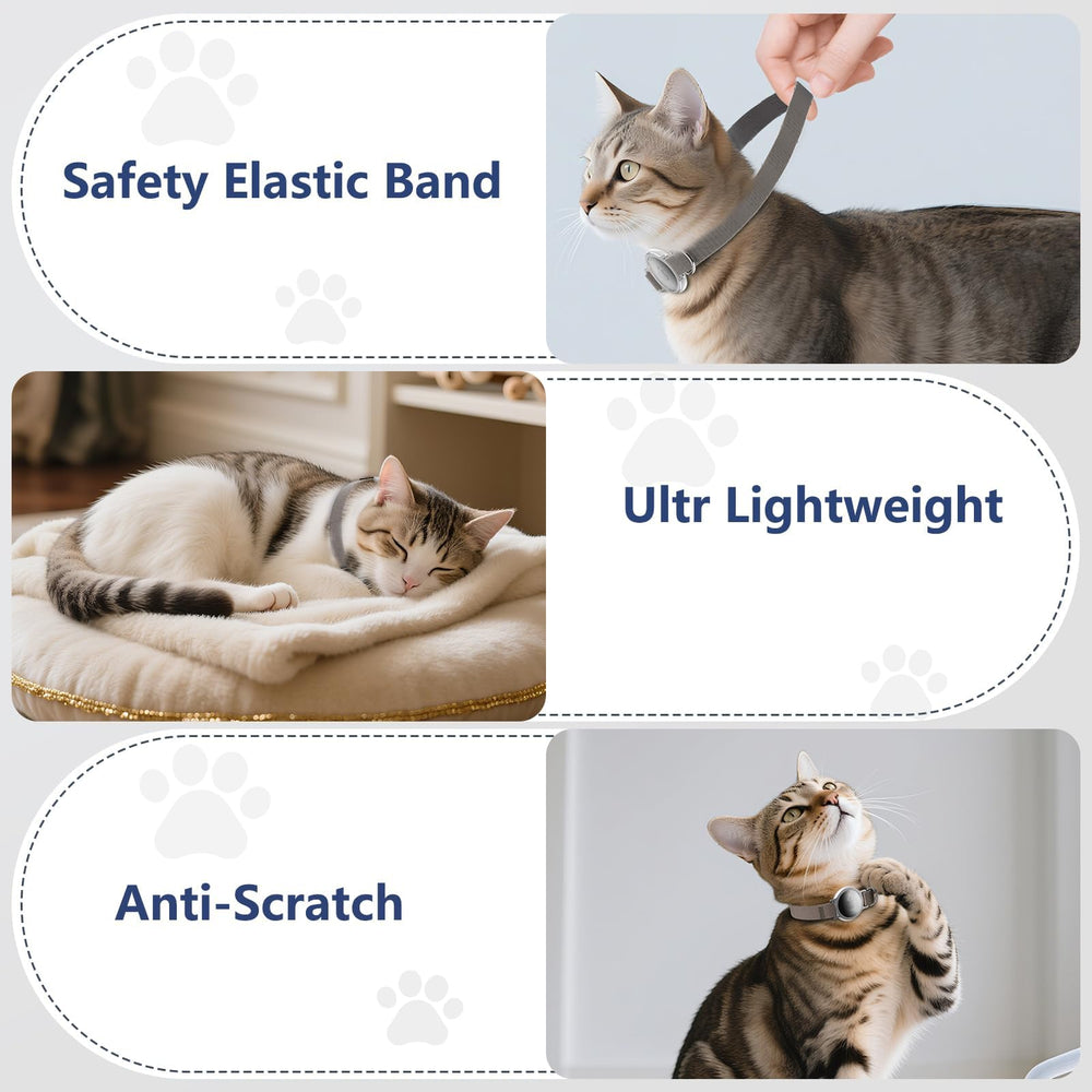 Sucegi AirTag Cat Collar hypoallergenic ring protects sensitive skin.