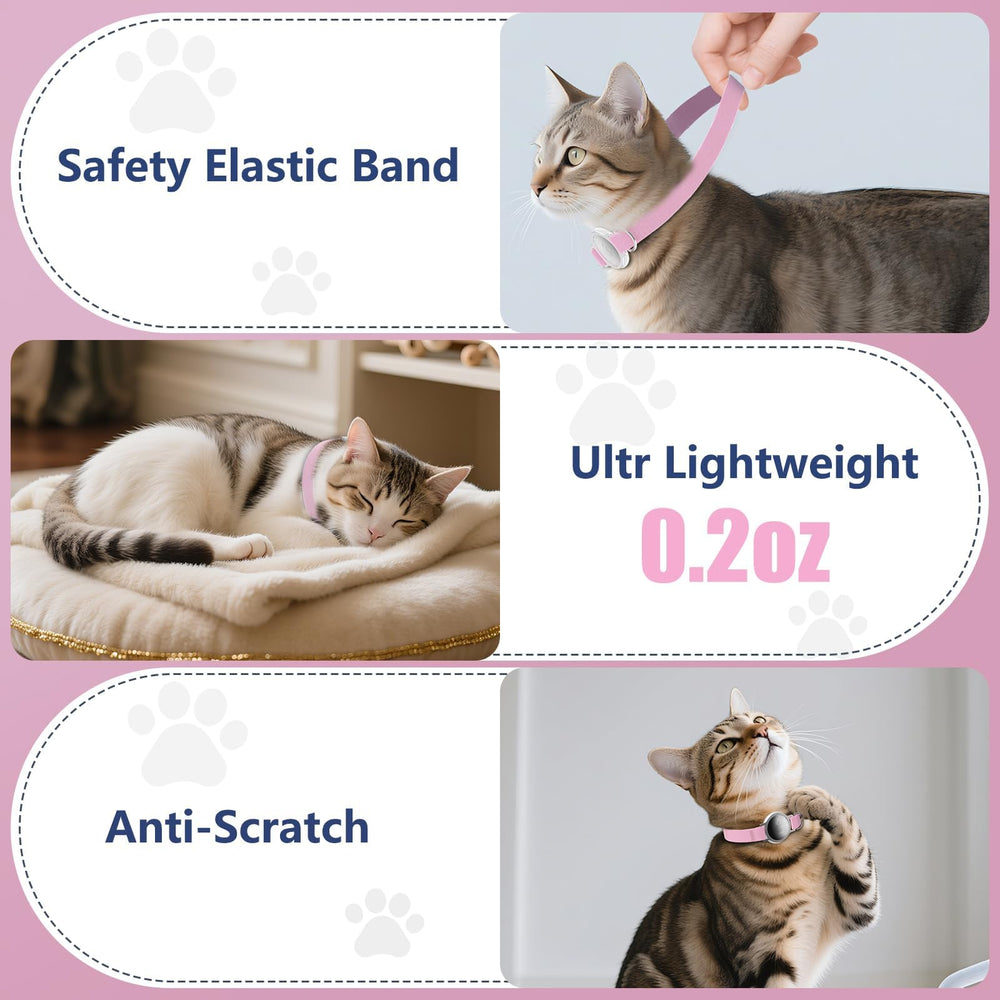 Sucegi AirTag Cat Collar scratch-resistant polyester designed for daily wear