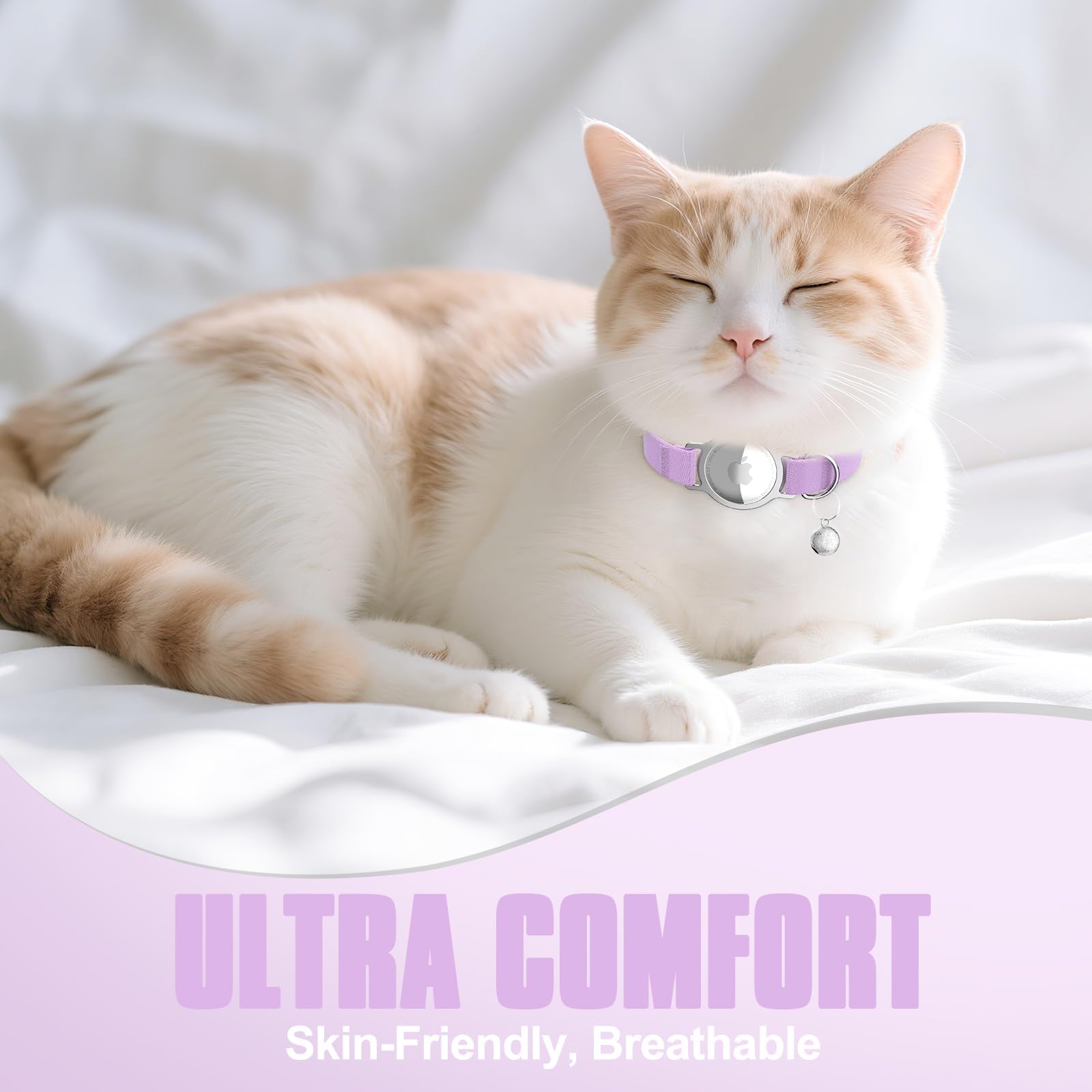 Sucegi AirTag Cat Collar scratch-tested durability against 10,000 scratches