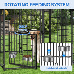 Suchown heavy-duty steel frame provides durable outdoor support.