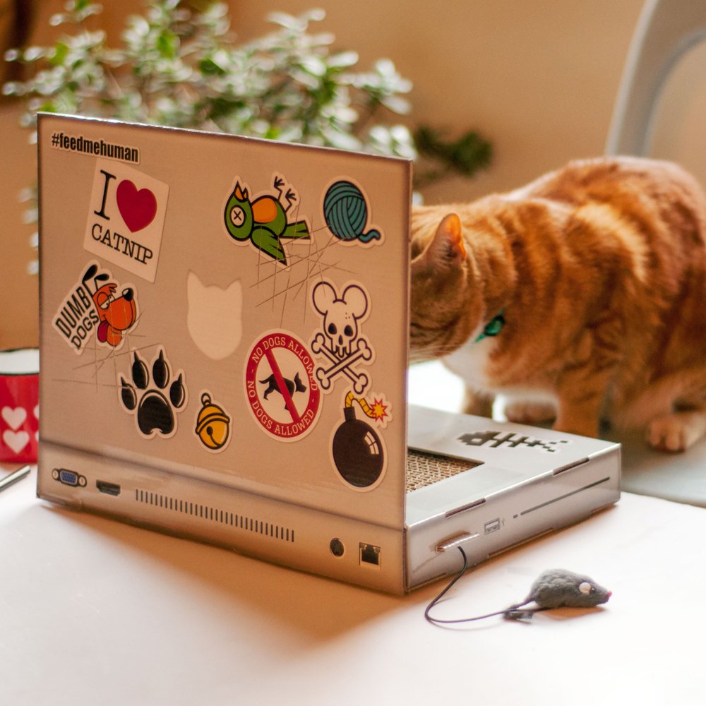 Suck UK Cat Scratch Mat for indoor cats supports active, engaging play