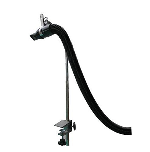 SudaTek gooseneck dryer holder stabilizes a handheld dryer during grooming.