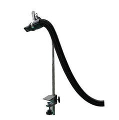 SudaTek gooseneck dryer holder stabilizes a handheld dryer during grooming.