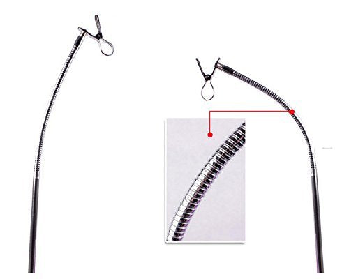 SudaTek stainless steel clamps gripping a table edge for secure grooming setup.