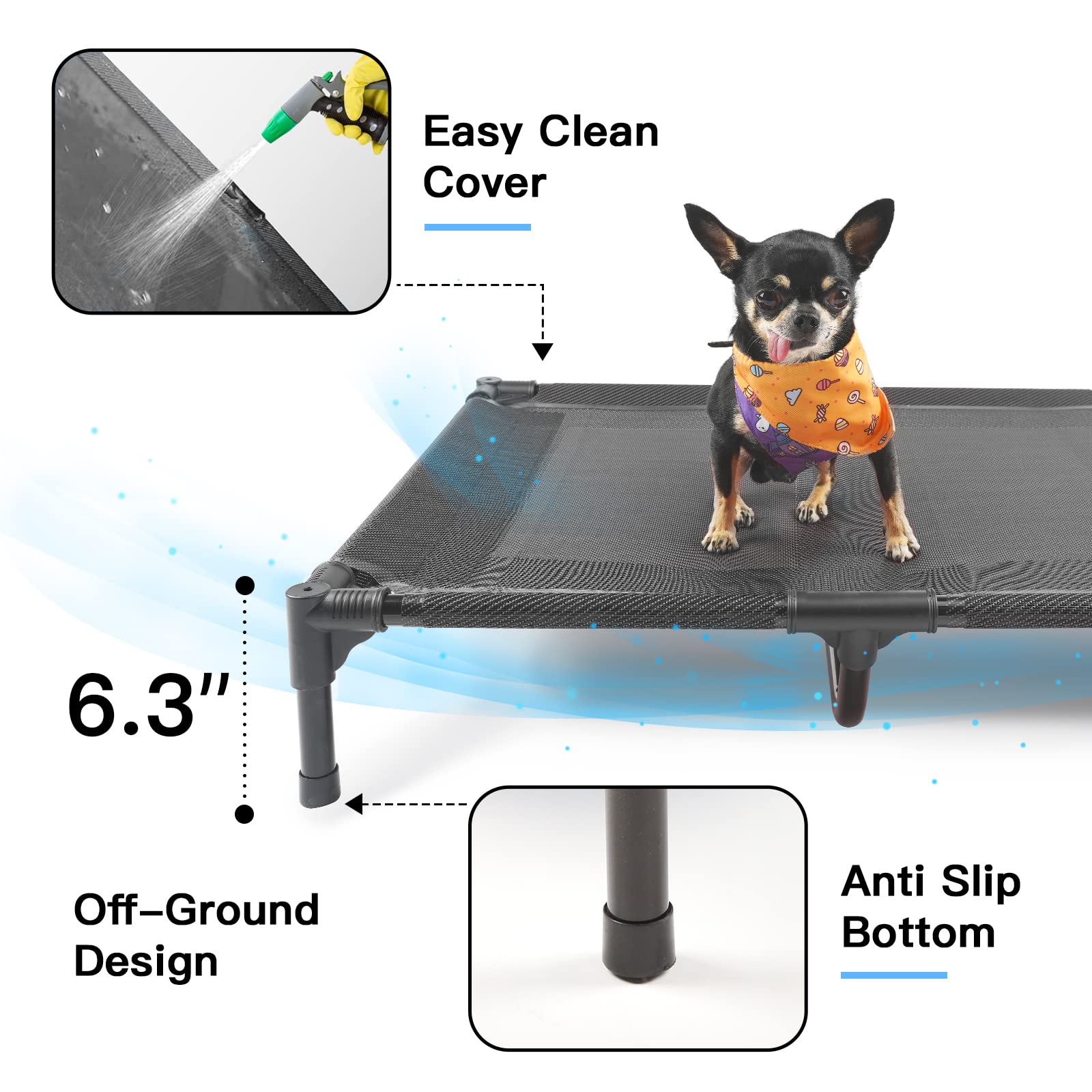 Suddus bed showing cooling mesh design for hot days
