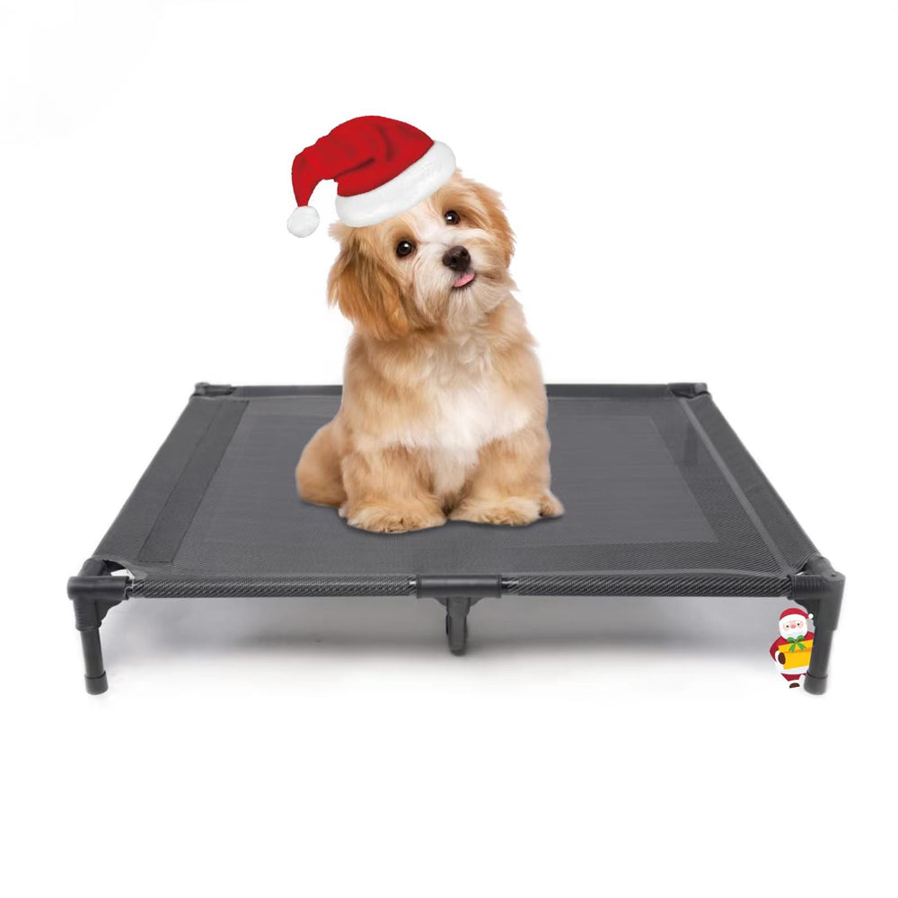 Suddus elevated dog bed with steel frame supports medium dogs
