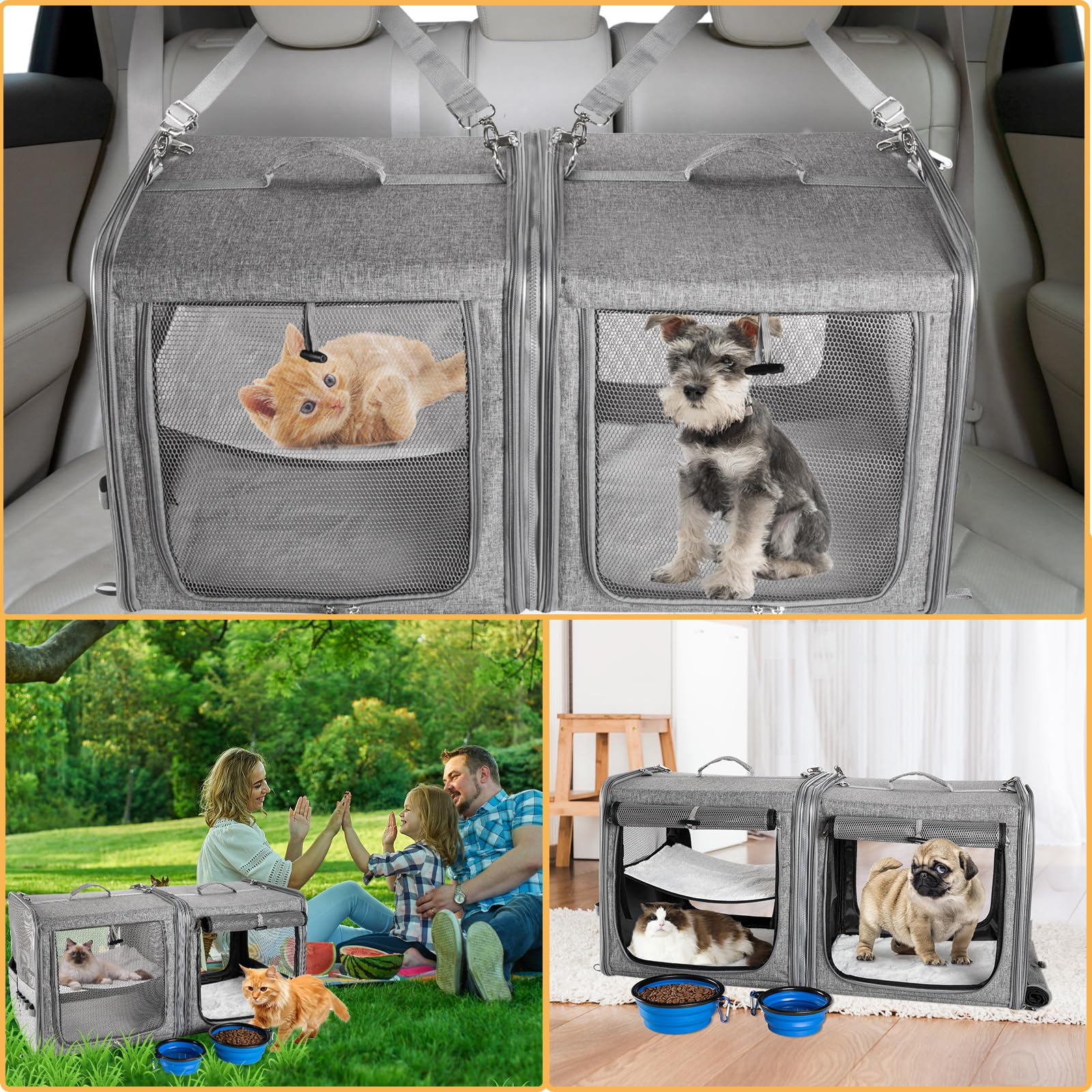 Suertree carrier supports pets up to 45 lbs for cats.