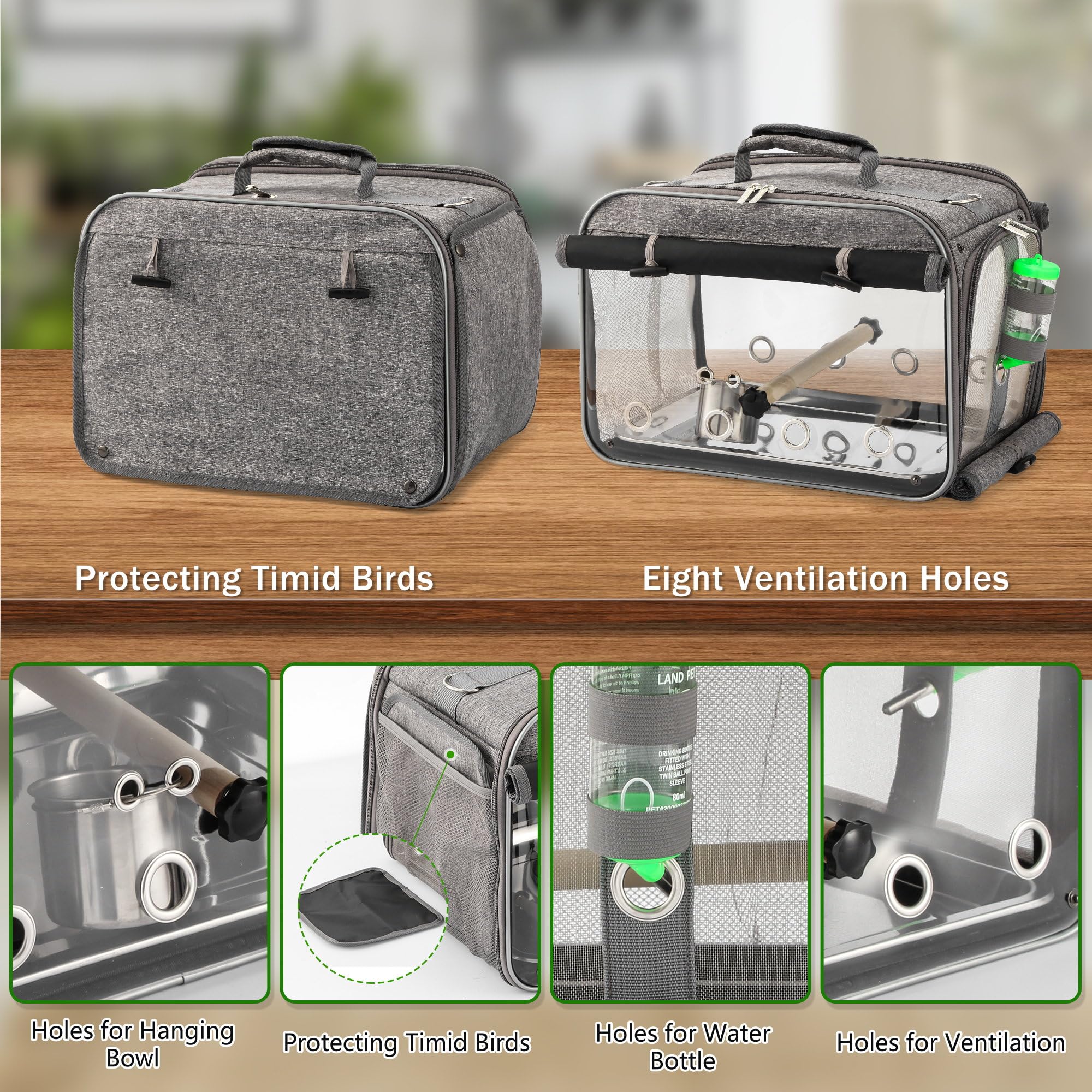 Suertree portable lightweight travel carrier with handle ready to go