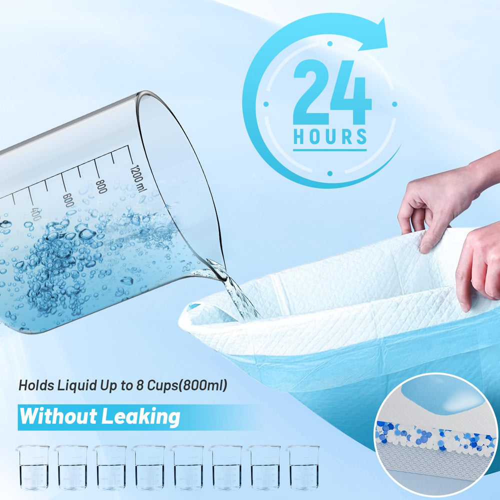 SUGUNING absorbent polymer-core gel keeps floors drier and reduces mess.