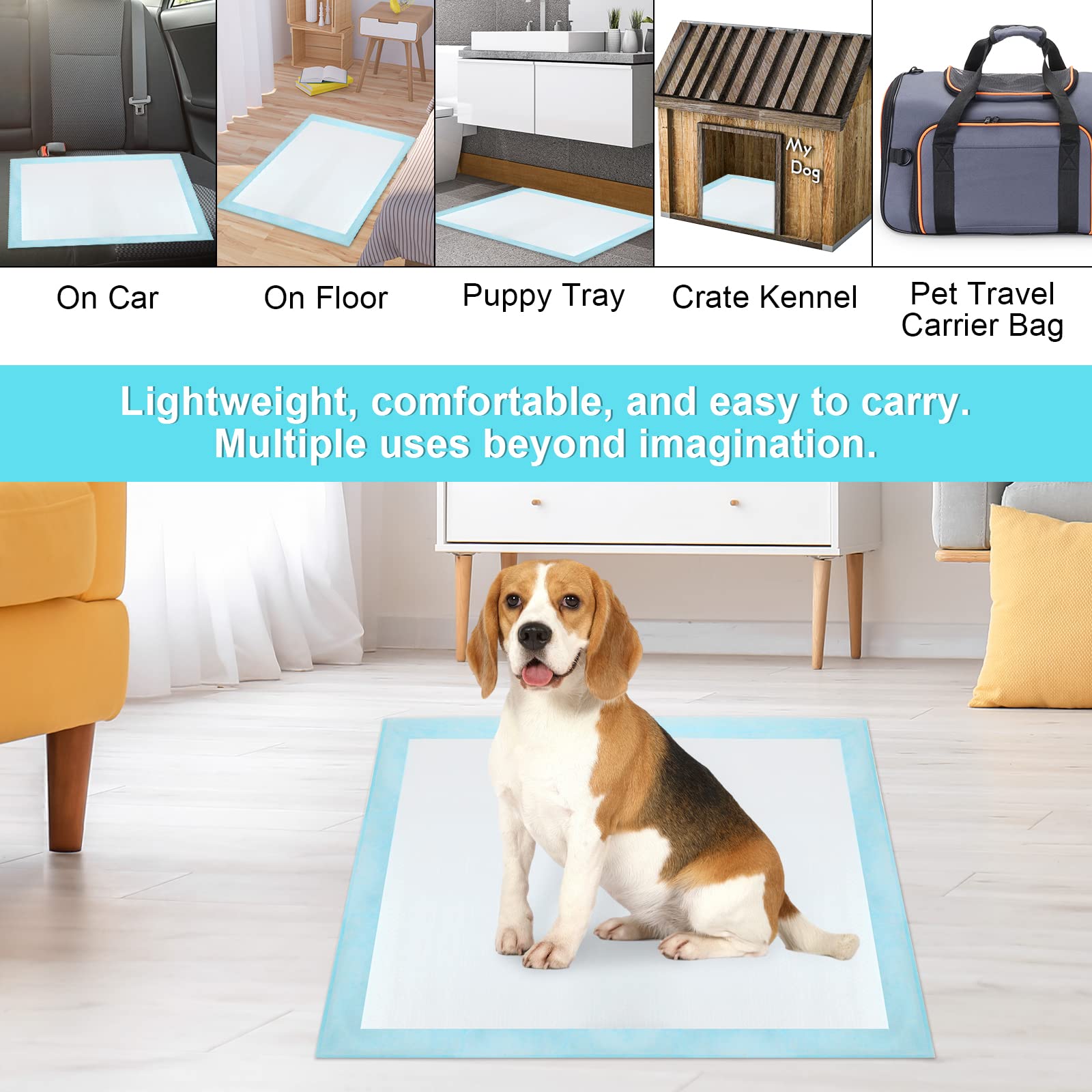 SUGUNING floor-protection pads guard carpets and furniture from messes.