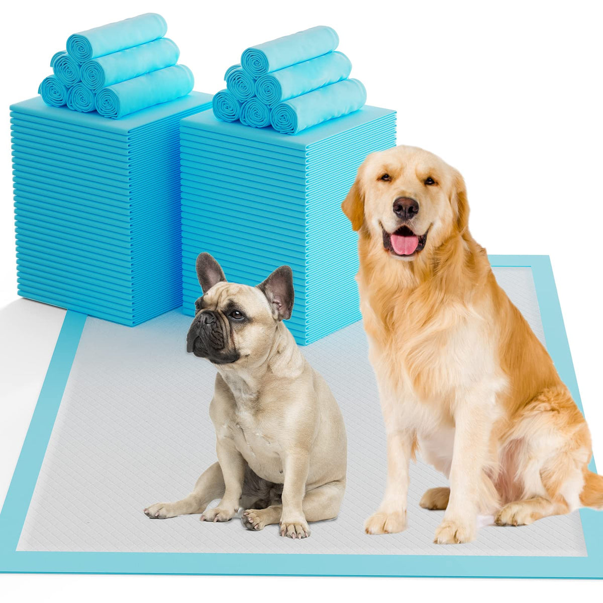 SUGUNING pee pads 60-count 32x36 setup pad for easy house training.