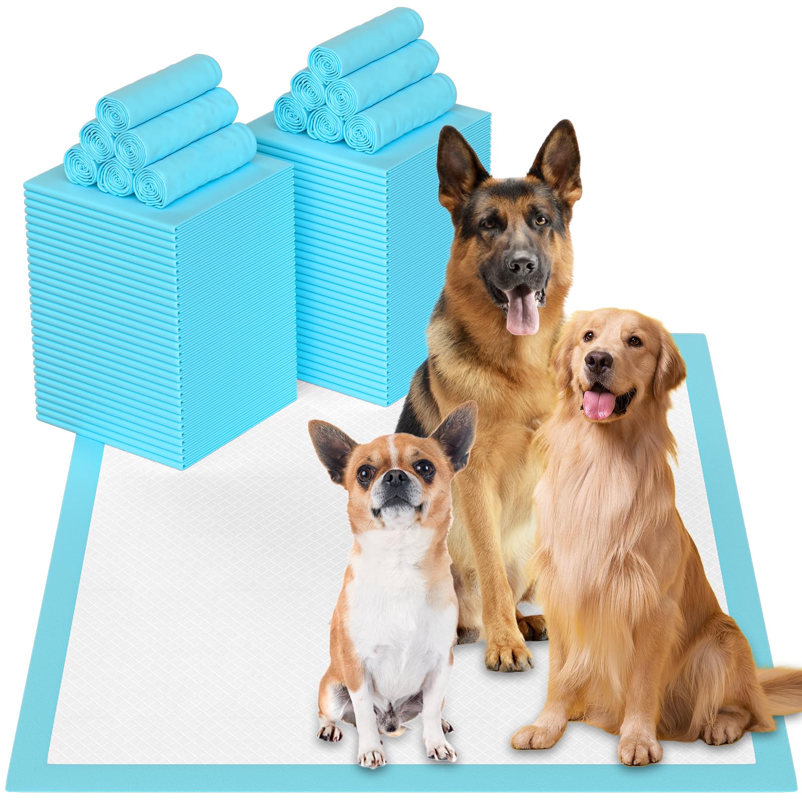 SUGUNING puppy pee pad 32x36 setup offers spacious training surface for dogs.