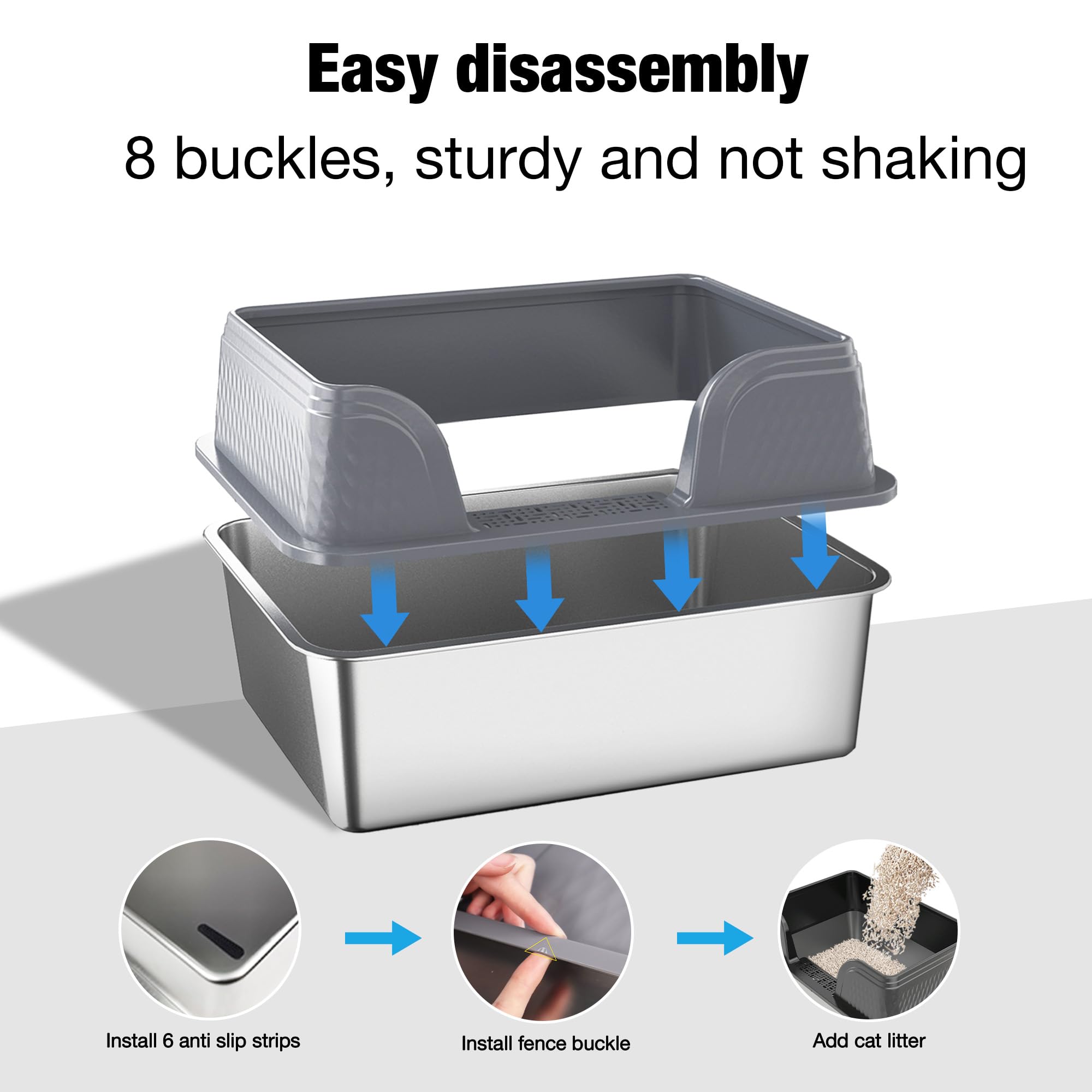 Suhaco XXL litter scoop included for quick waste removal.