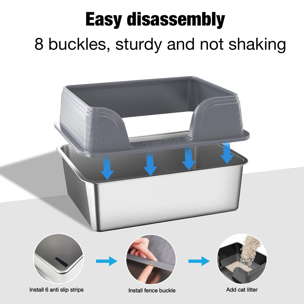 Suhaco XXL litter scoop included for quick waste removal.