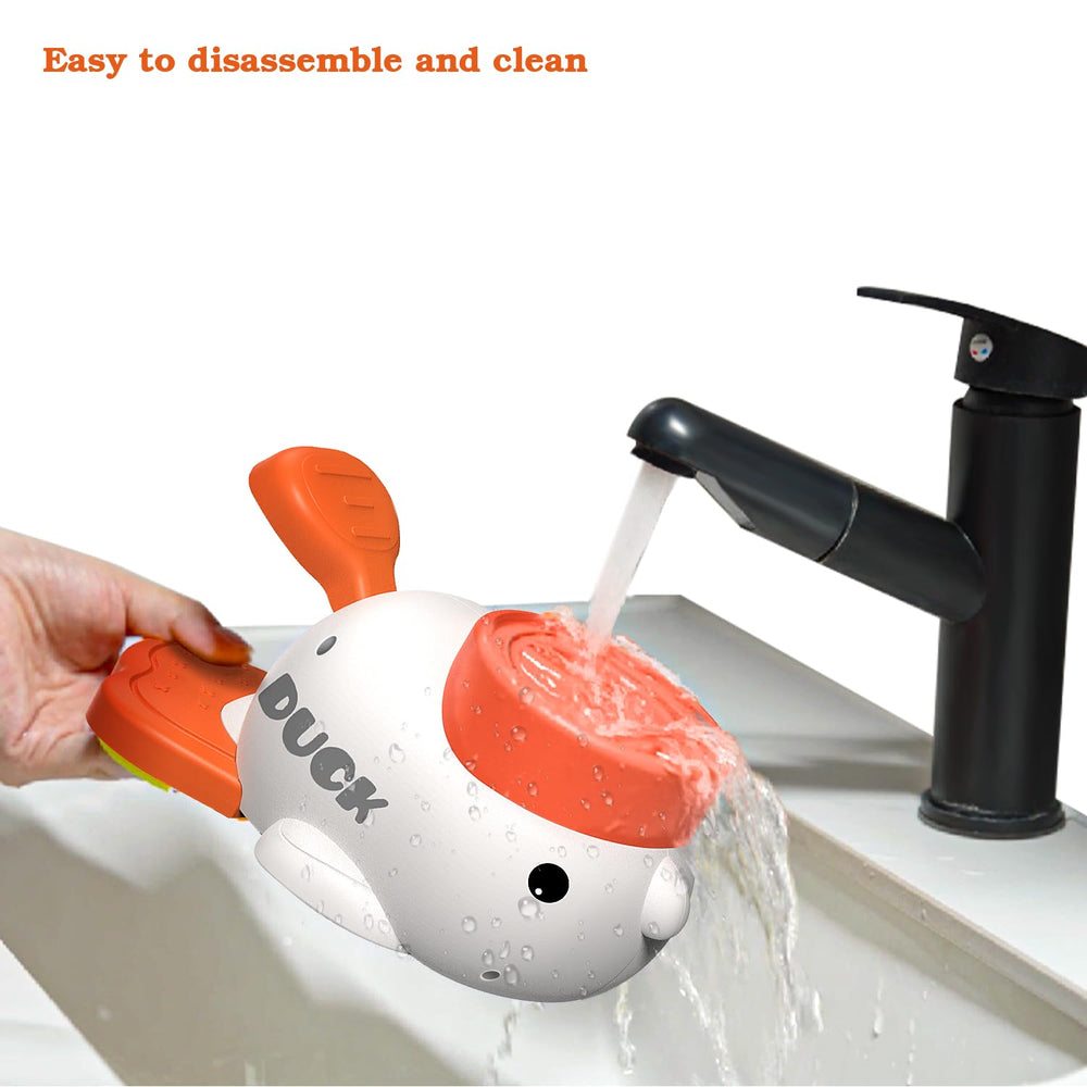 Suitchi dog-activity-toy white—front view showing enrichment during mealtime.