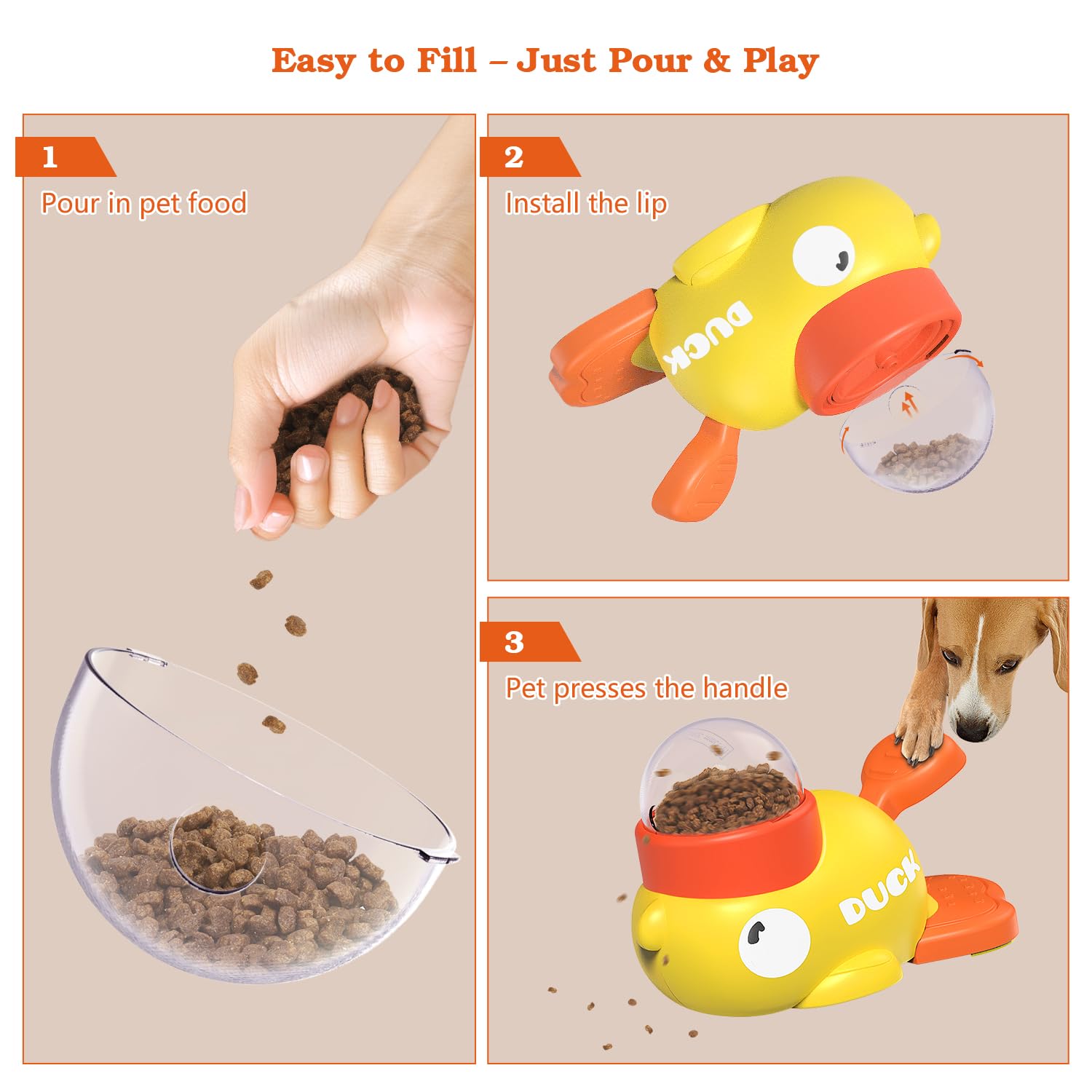 Suitchi easy-cleaning treat toy aids quick washing and hygiene.