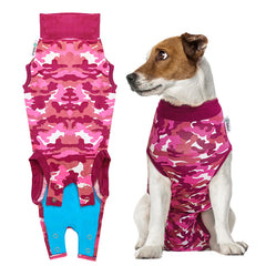 Suitical Recovery Suit for Dogs with soft cotton-lycra fabric for breathable comfort