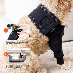Suitical recovery sleeve breathable cotton-lycra fabric helps dogs stay cool