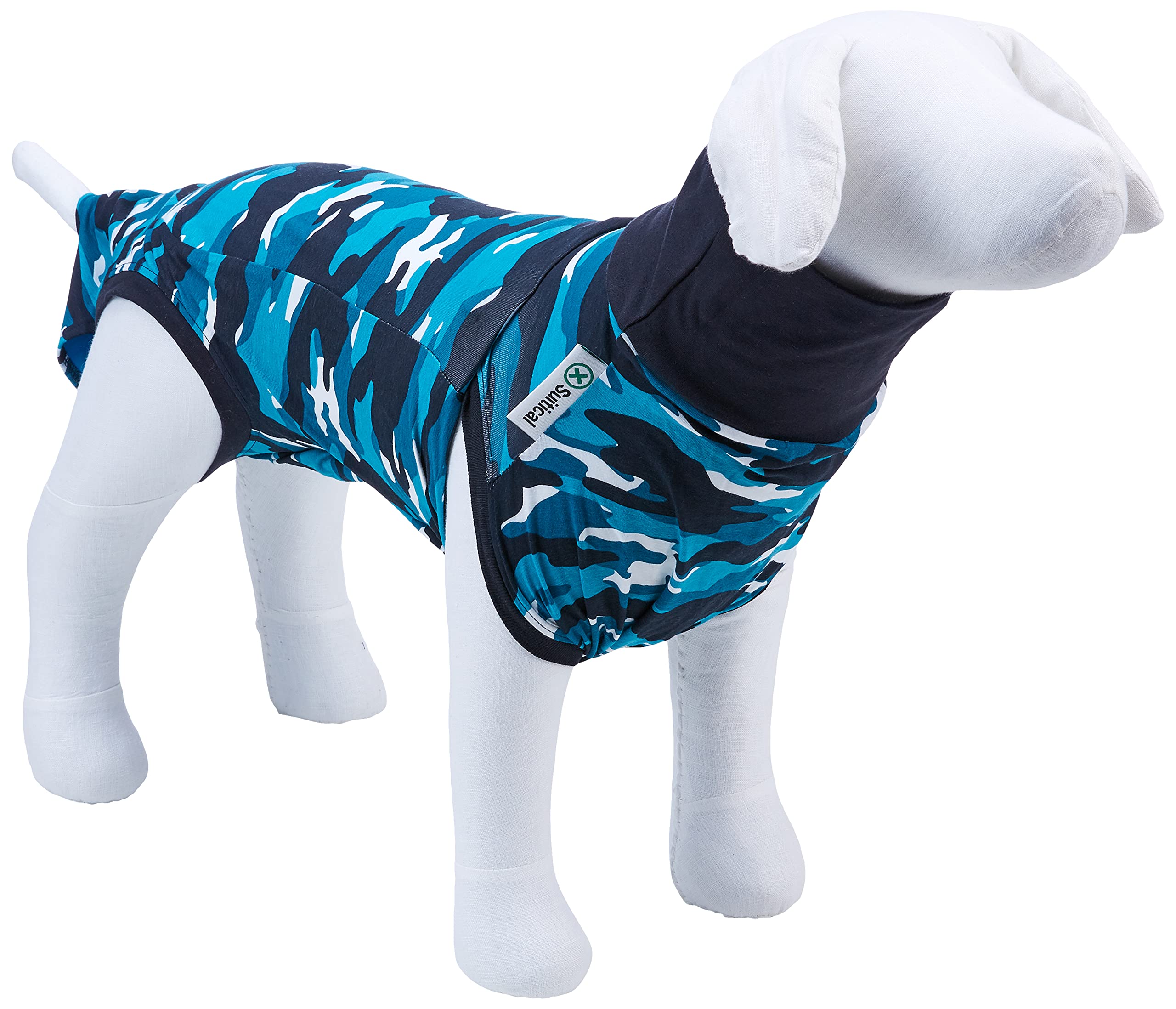 Suitical Recovery Suit snaps at tail base for easy on off